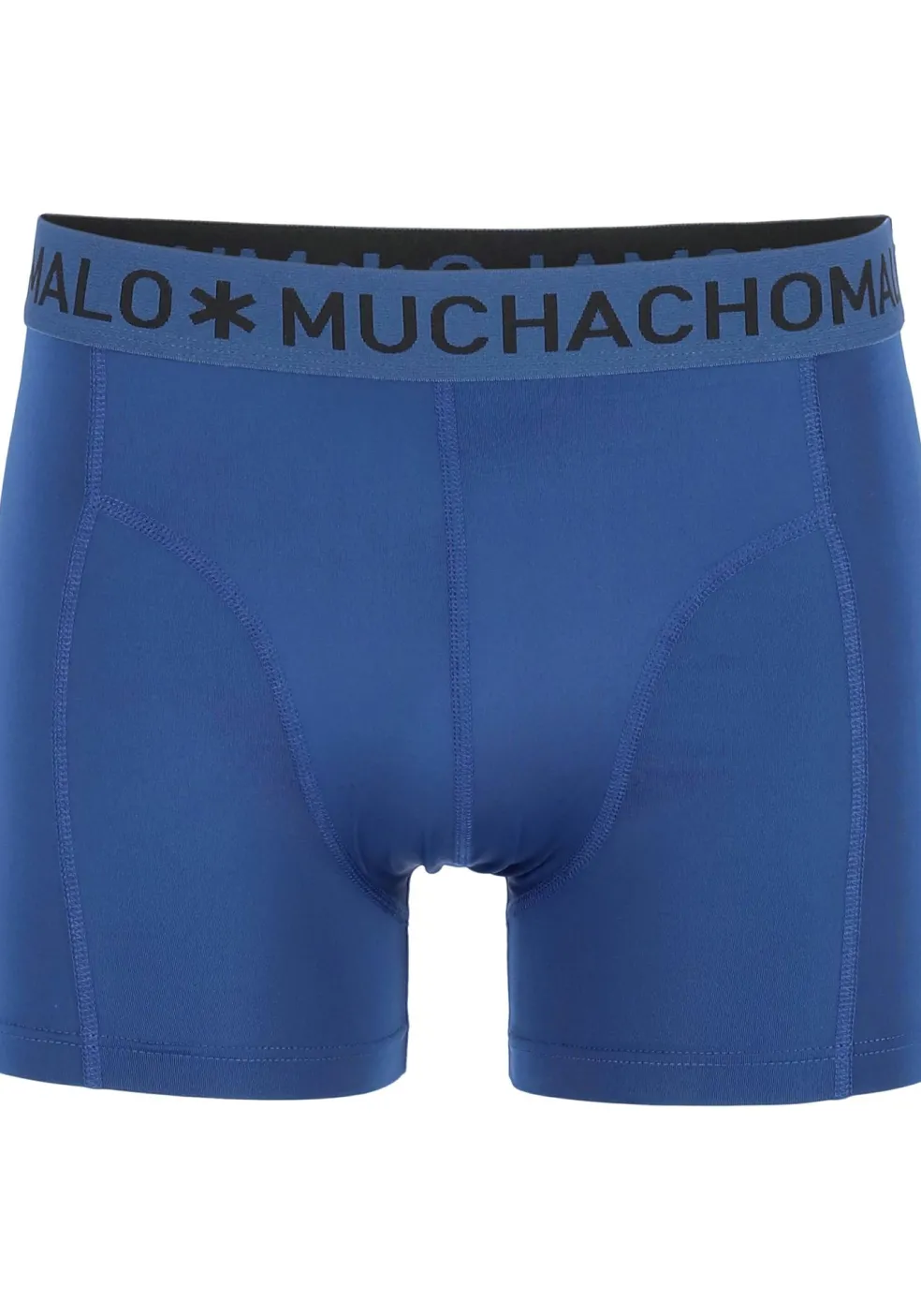 Muchchomalo microfiber boxershorts (2-pack), heren boxers normale lengte, zwart en blauw
