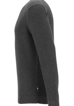 OLYMP Casual modern fit pullover katoen, antraciet