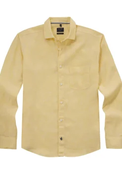 OLYMP Casual regular fit overhemd, popeline, geel