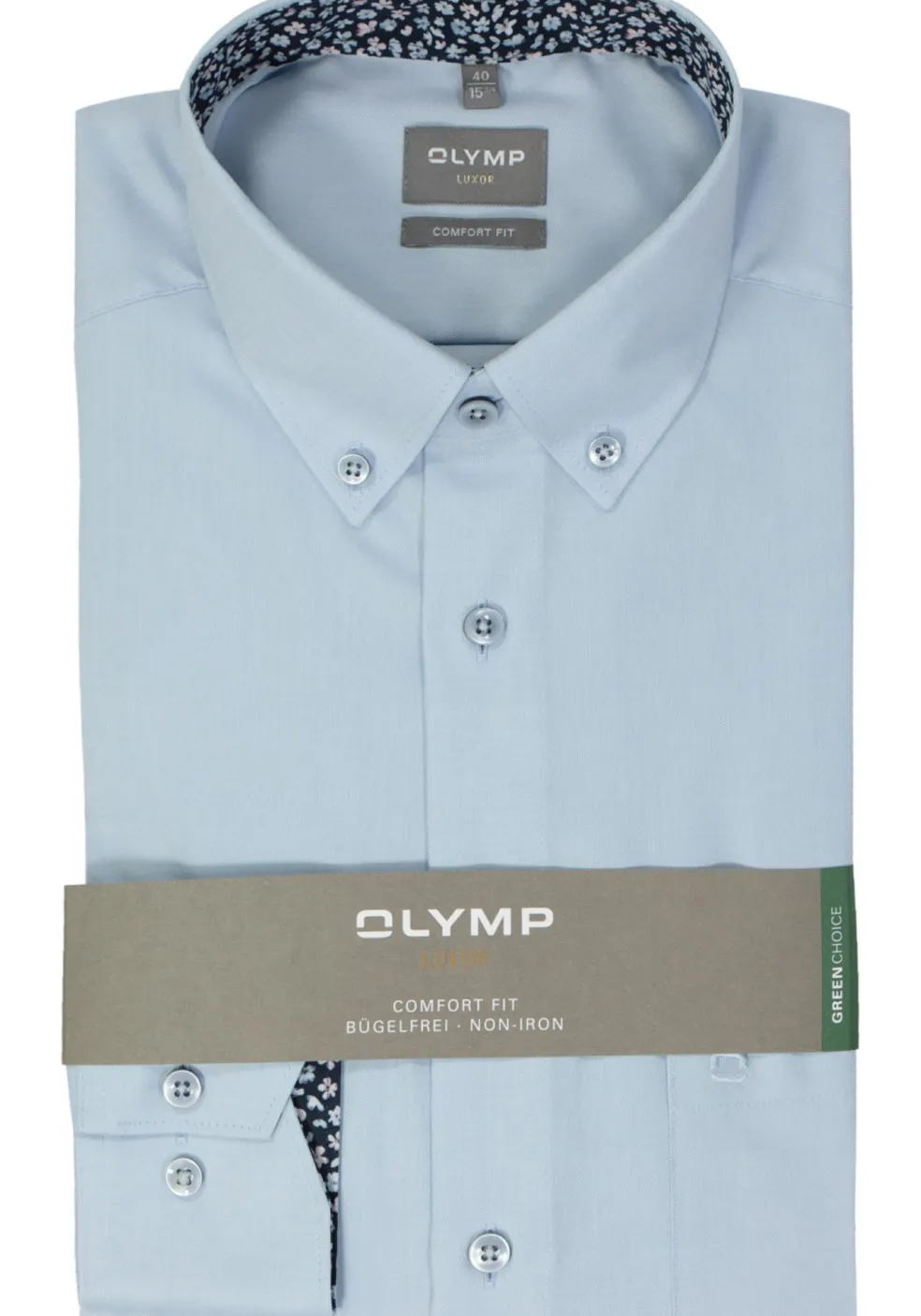 OLYMP comfort fit overhemd, popeline, lichtblauw