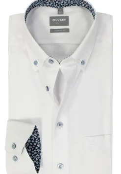 OLYMP comfort fit overhemd, popeline, wit