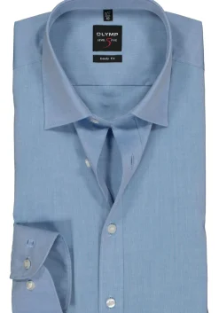 OLYMP Level 5 body fit overhemd, blauw