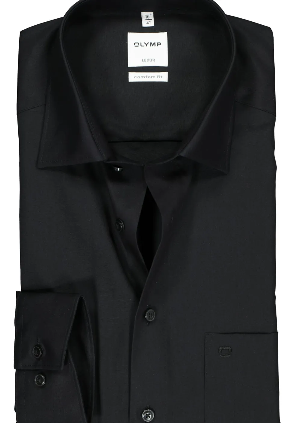 OLYMP Luxor comfort fit overhemd, zwart