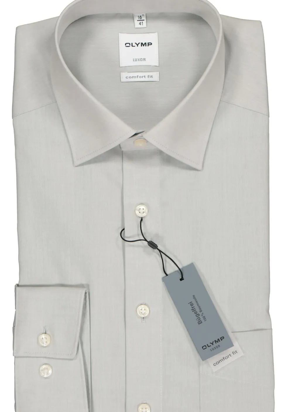 OLYMP Luxor comfort fit overhemd, lichtgrijs