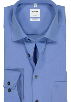 OLYMP Luxor comfort fit overhemd, middenblauw