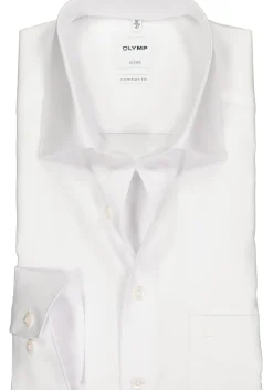 OLYMP Luxor comfort fit overhemd, mouwlengte 7, wit