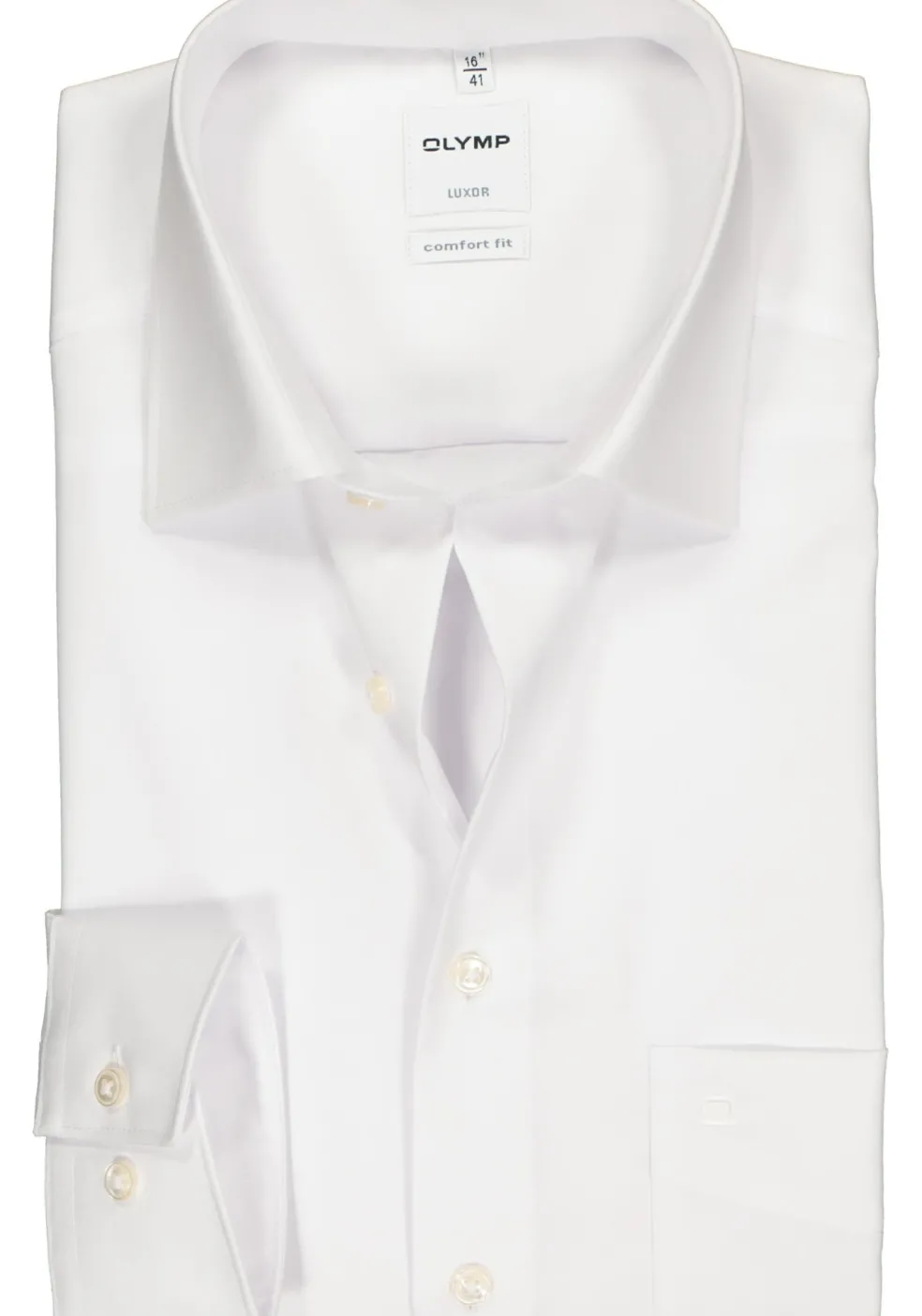 OLYMP Luxor comfort fit overhemd, wit