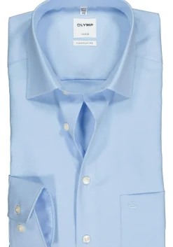 OLYMP Luxor comfort fit overhemd, lichtblauw twill