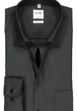 OLYMP Luxor comfort fit overhemd, antraciet grijs