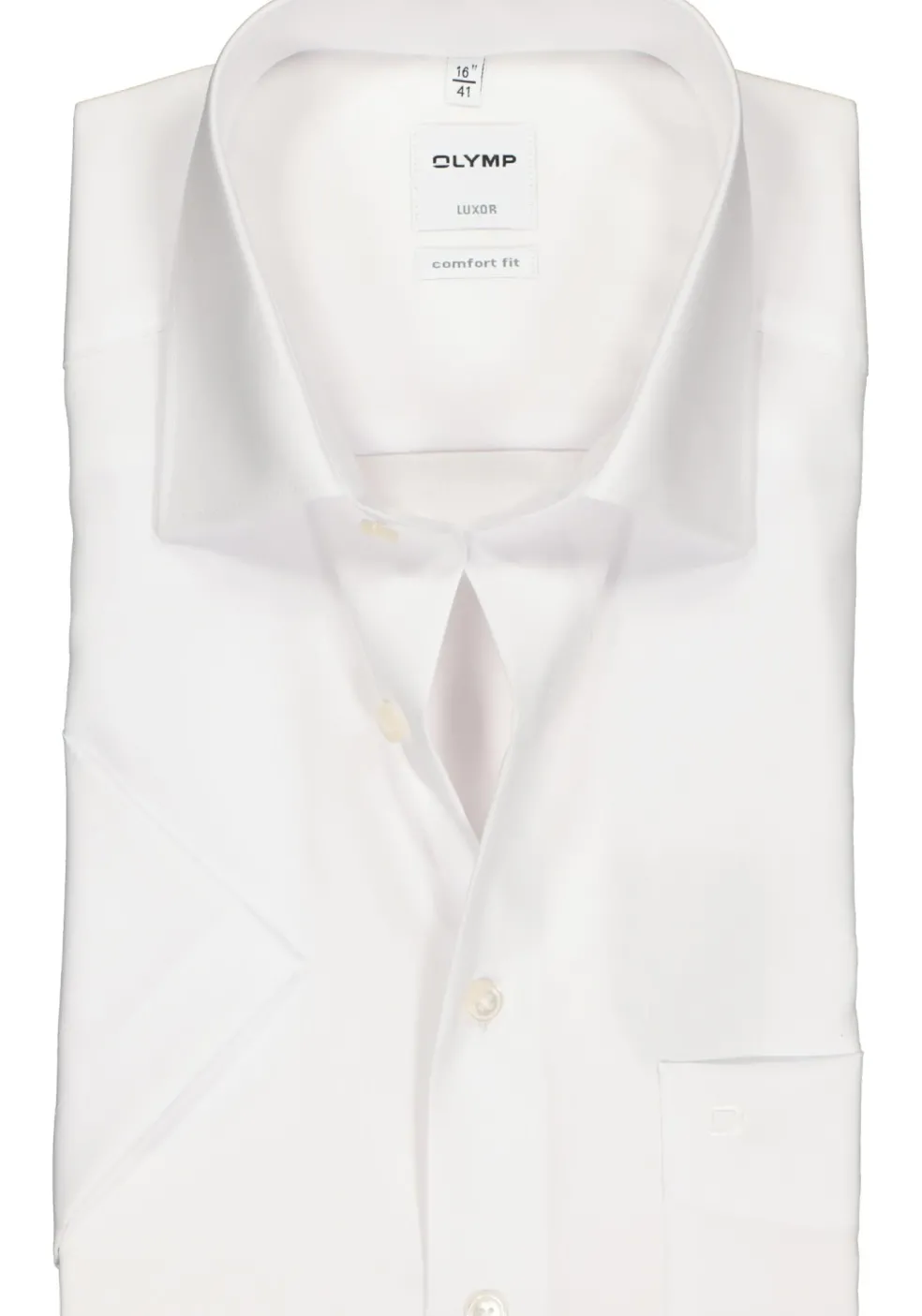 OLYMP Luxor comfort fit overhemd, korte mouw, wit