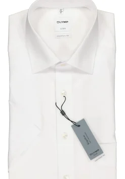 OLYMP Luxor comfort fit overhemd, korte mouw, wit