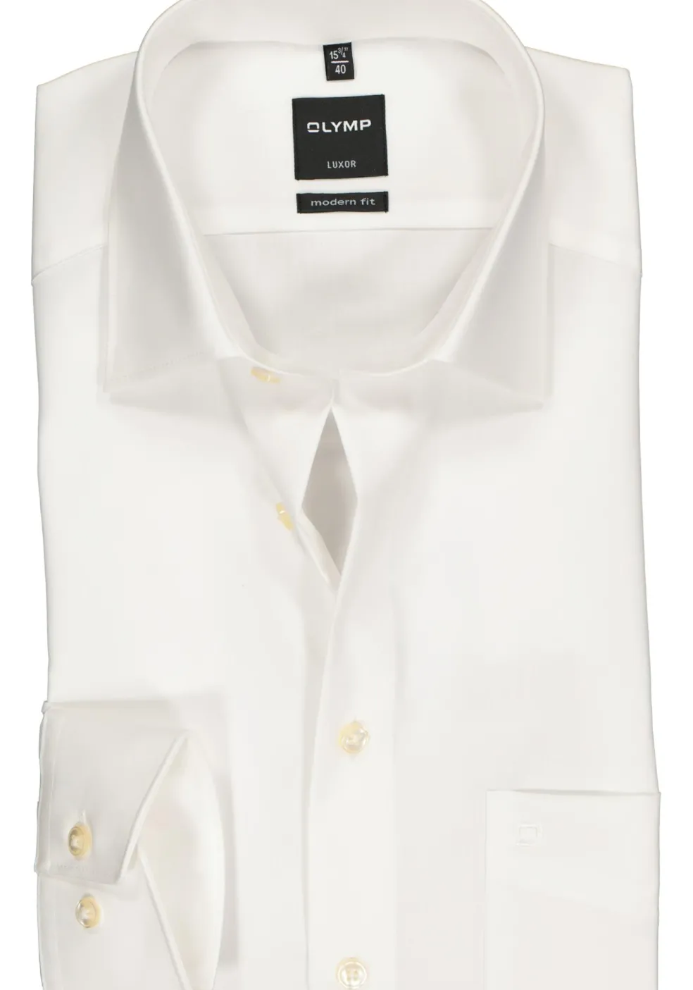 OLYMP Luxor modern fit overhemd, beige of off white