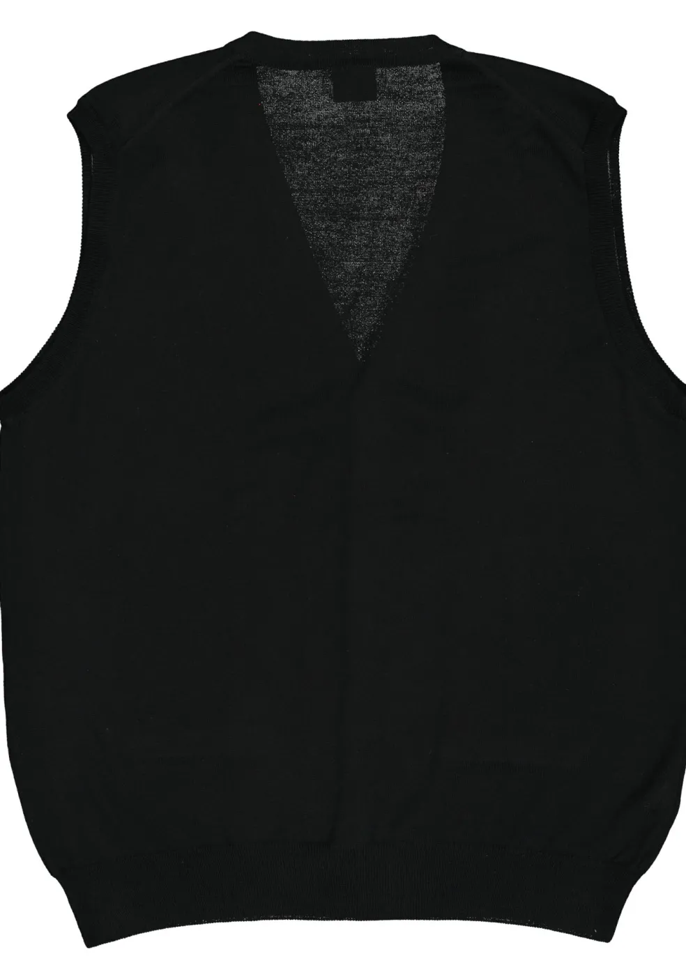 OLYMP modern fit mouwloos vest wol, V-hals, zwart