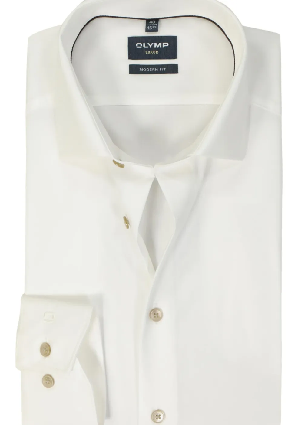 OLYMP modern fit overhemd, popeline, beige