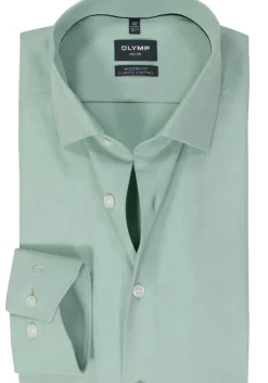 OLYMP 24/7 modern fit overhemd, twill, lichtgroen
