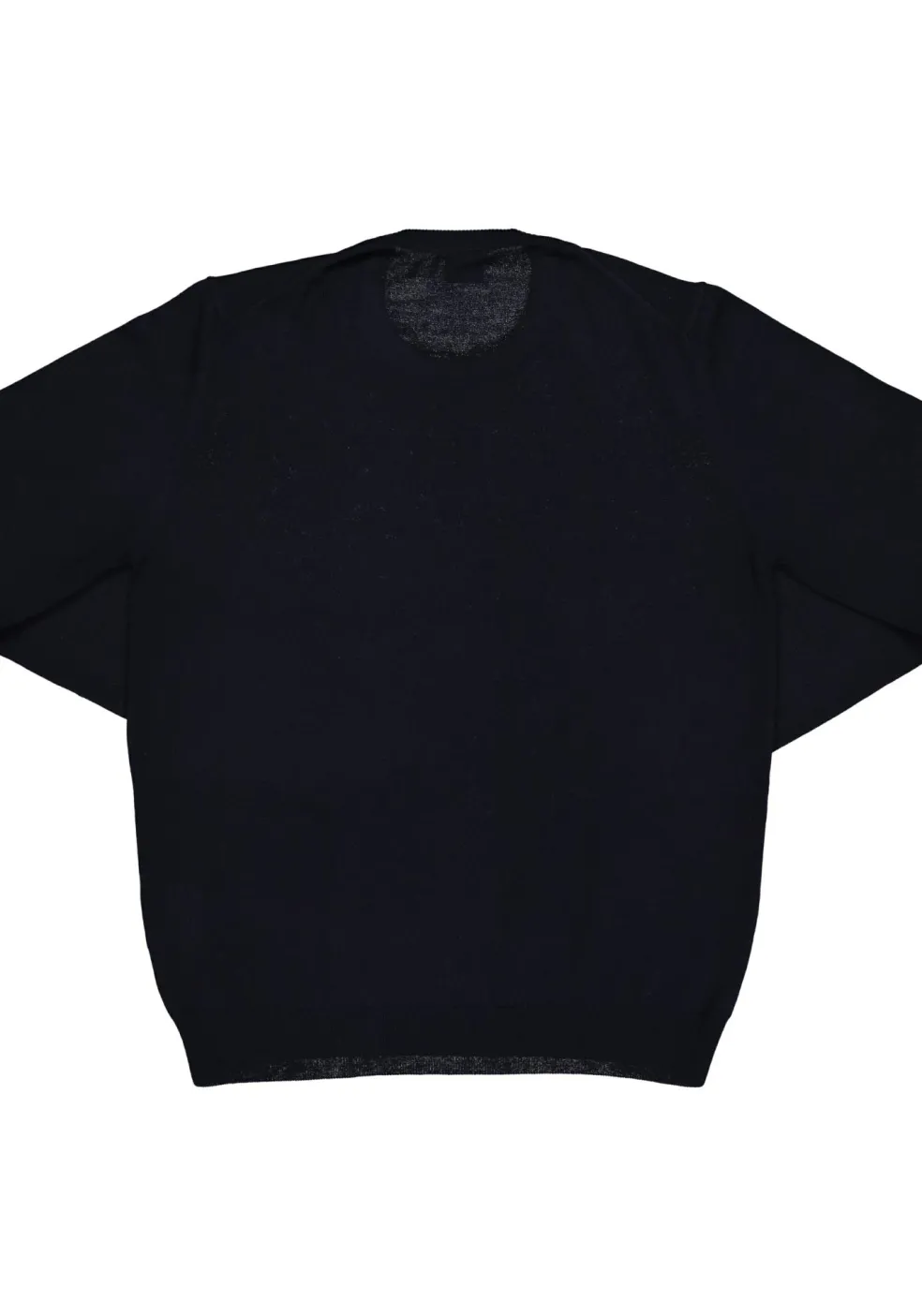 OLYMP modern fit trui wol, O-hals, marine blauw