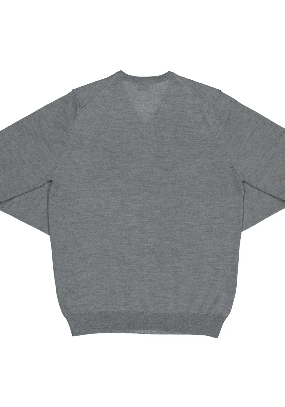 OLYMP modern fit trui wol, V-hals, grijs