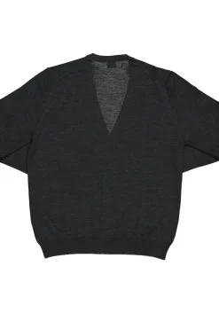 OLYMP modern fit vest wol, antraciet grijs