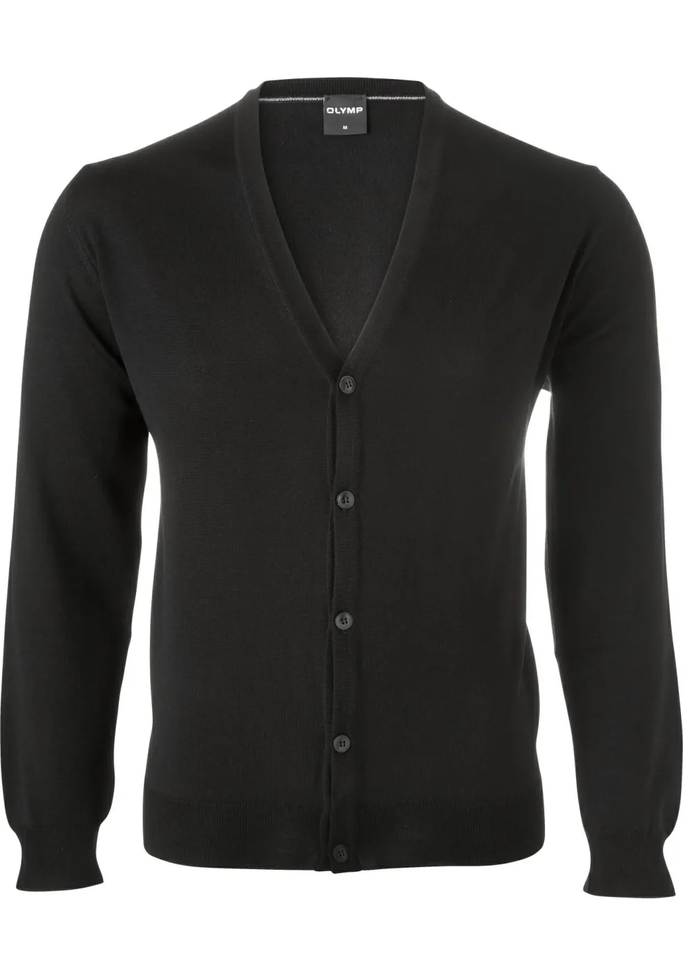 OLYMP modern fit vest wol, zwart