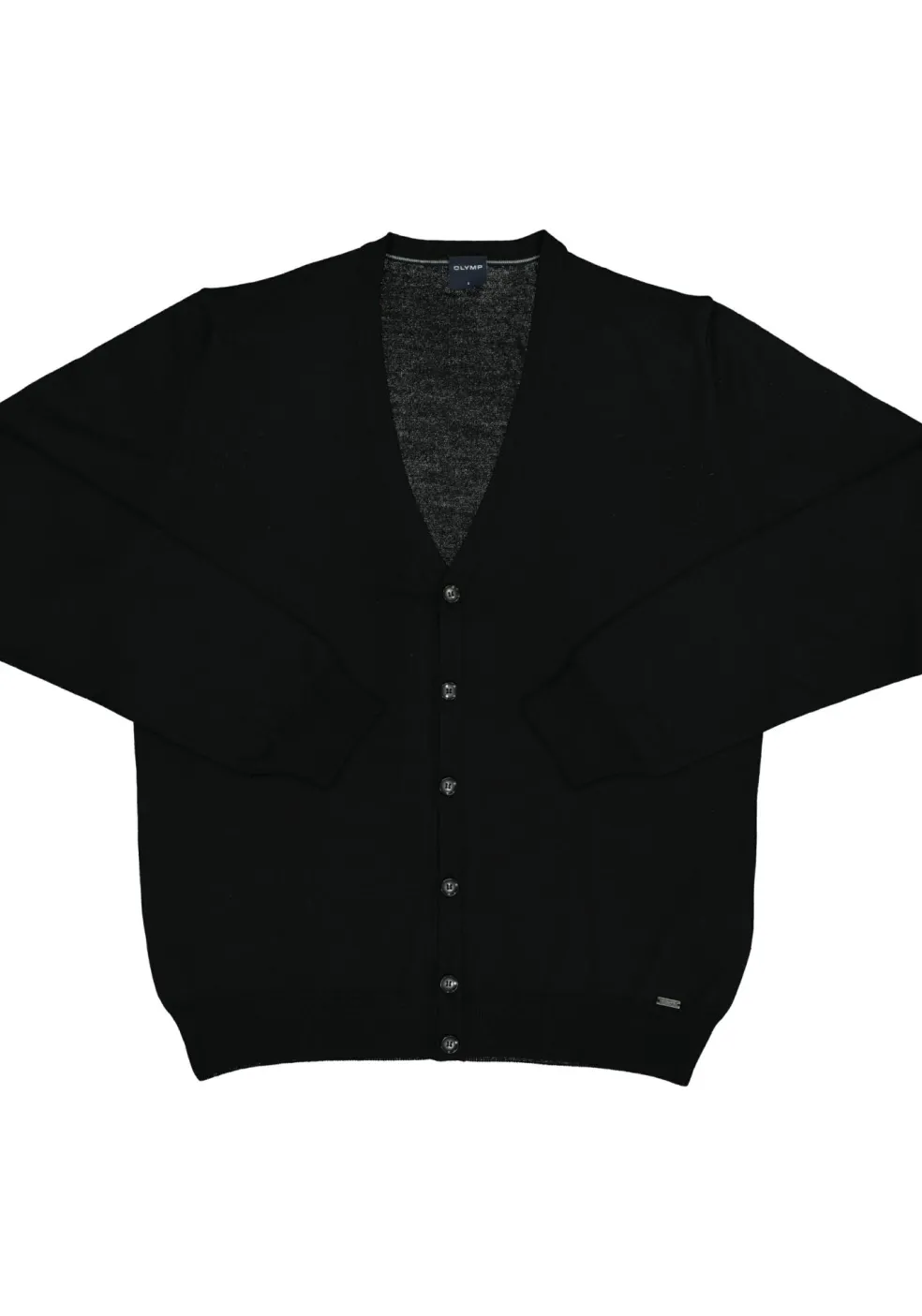 OLYMP modern fit vest wol, zwart