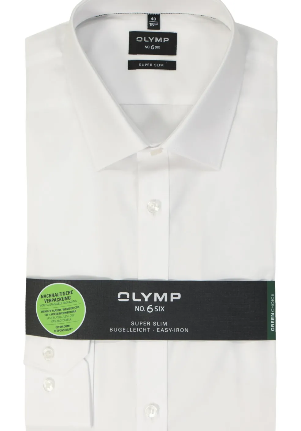 OLYMP No. Six super slim fit overhemd, wit