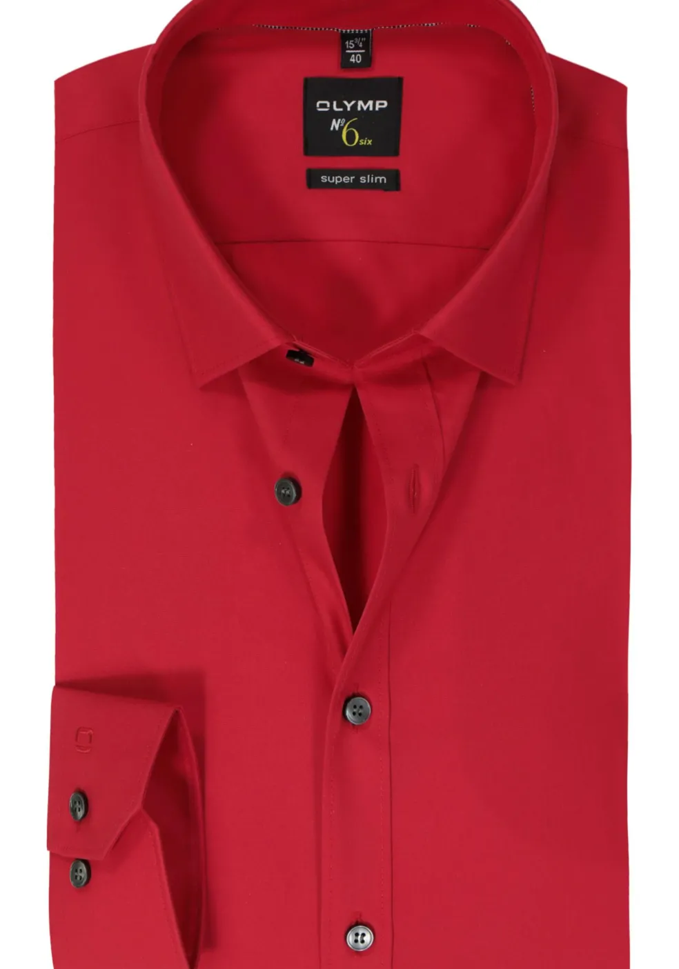 OLYMP No. Six super slim fit overhemd, rood
