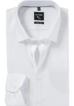 OLYMP No. Six super slim fit overhemd, wit (met extra tailleringsnaden)