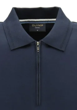 OLYMP Polo Casual, modern fit polo, marine blauw