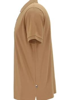 OLYMP Polo Casual, modern fit polo, caramel