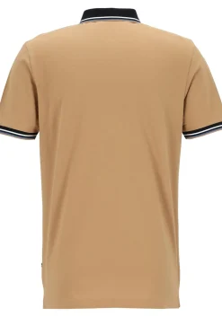 OLYMP Polo Casual, modern fit polo, caramel
