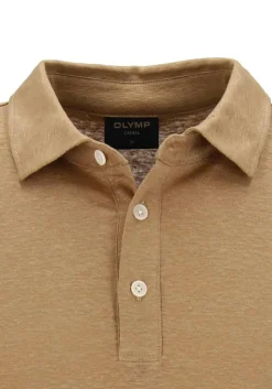 OLYMP Polo Casual, modern fit polo, caramel
