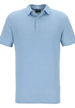 OLYMP Polo Casual, modern fit polo, lichtblauw