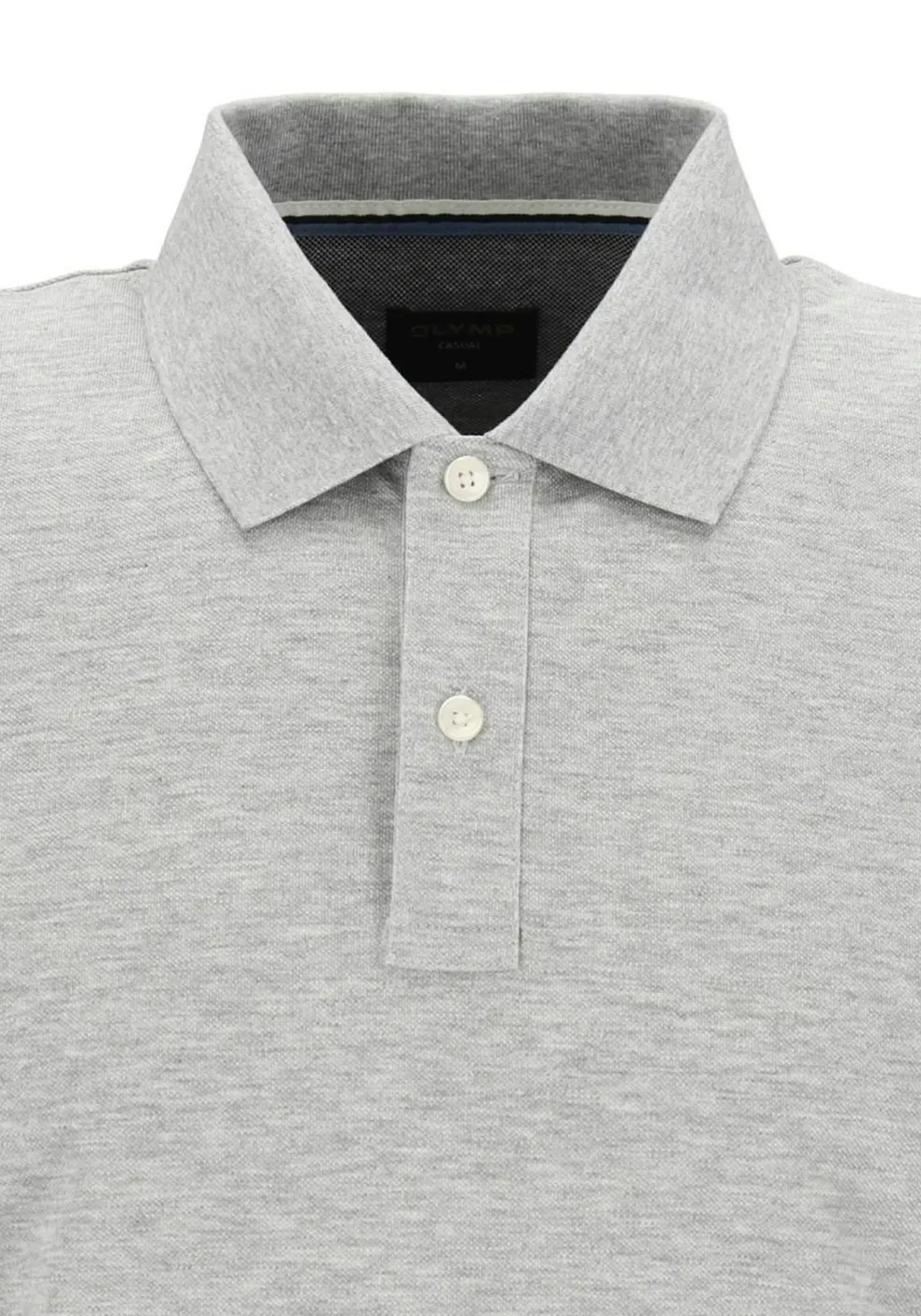 OLYMP Polo Casual, modern fit polo, lichtgrijs