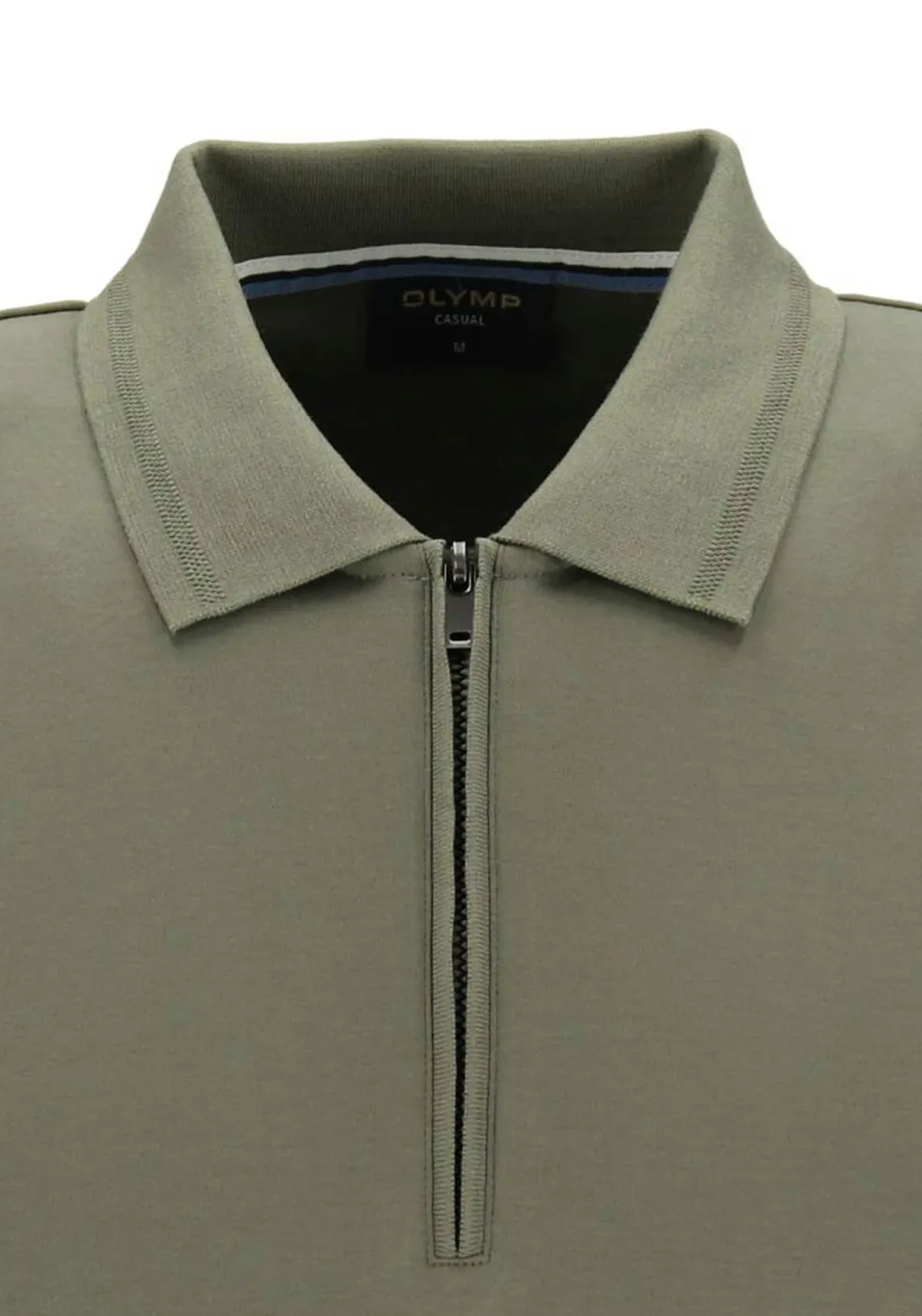 OLYMP Polo Casual, modern fit polo, olijfgroen