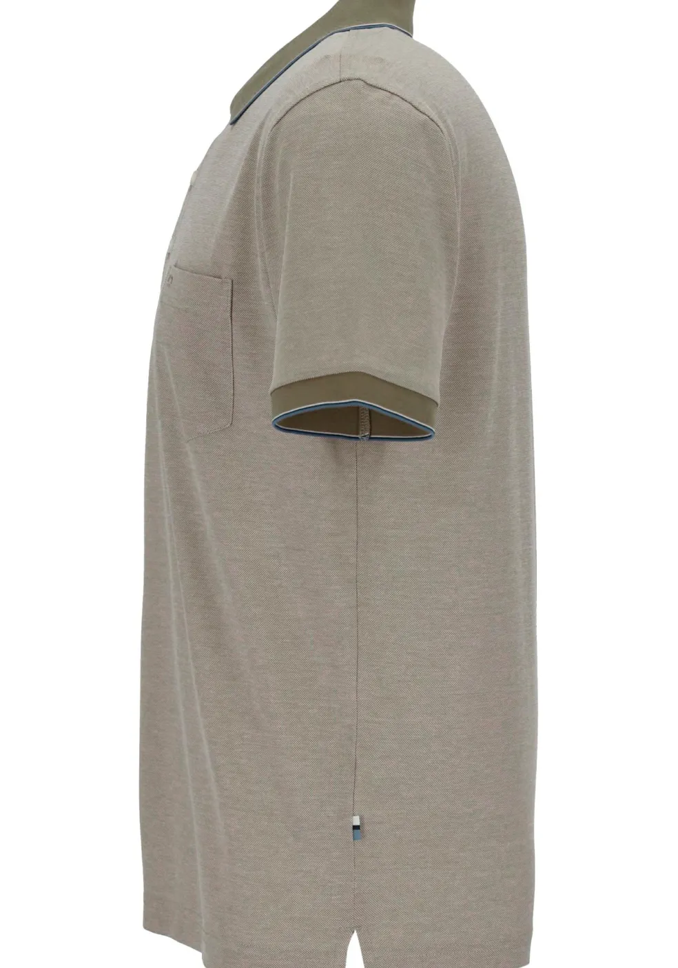 OLYMP Polo Casual, modern fit polo, olijfgroen