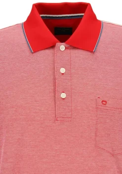 OLYMP Polo Casual, modern fit polo, rood