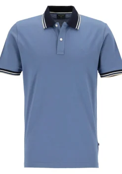 OLYMP Polo Casual, modern fit polo, rookblauw