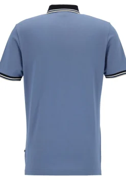 OLYMP Polo Casual, modern fit polo, rookblauw