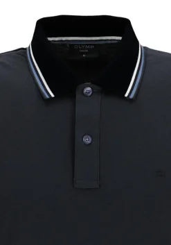 OLYMP Polo Casual, modern fit polo, zwart