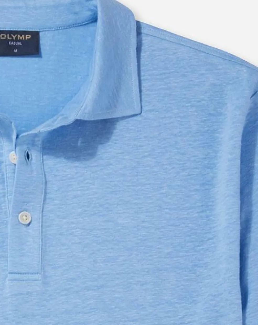 OLYMP Polo Casual, modern fit polo, lichtblauw