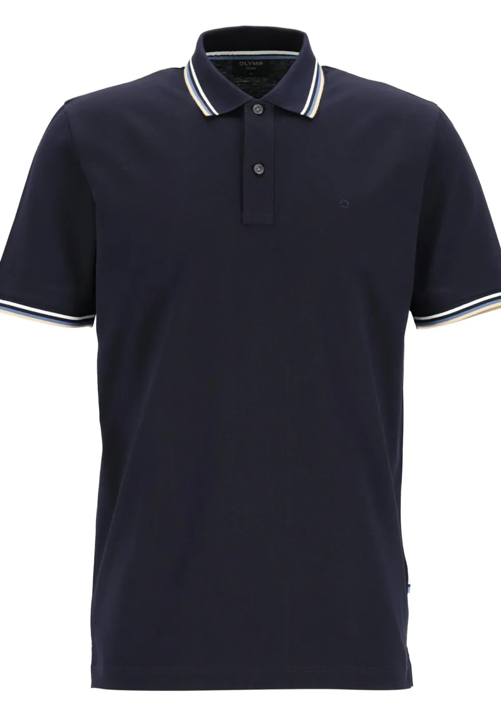 OLYMP Polo Casual, modern fit polo, marine blauw