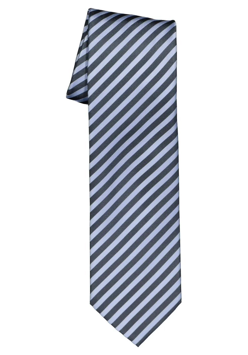 OLYMP stropdas, blauw-lichtblauw gestreept
