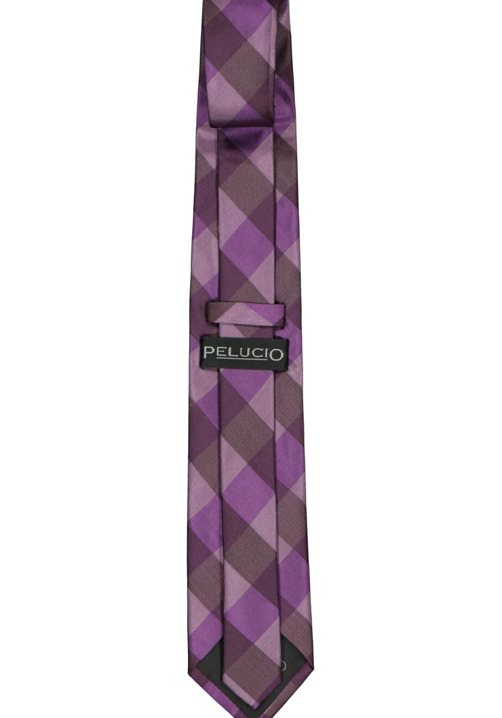 Pelucio stropdas, paars geruit