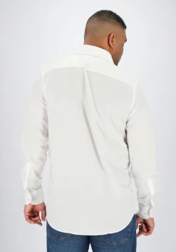 Profuomo regular fit overhemd, fine twill, wit