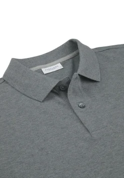 Profuomo slim fit heren polo, grijs