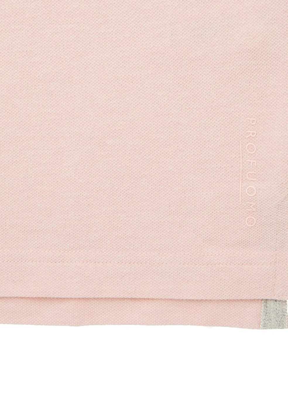Profuomo slim fit heren polo, roze
