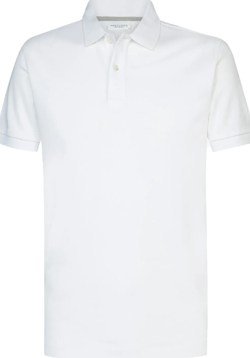Profuomo slim fit heren polo, wit