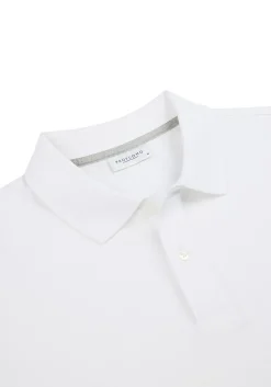 Profuomo slim fit heren polo, wit