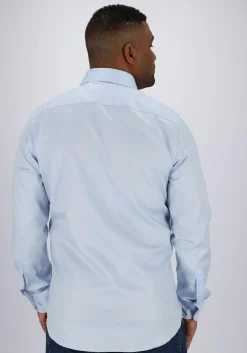 Profuomo slim fit overhemd, 2-ply twill, lichtblauw (contrast)