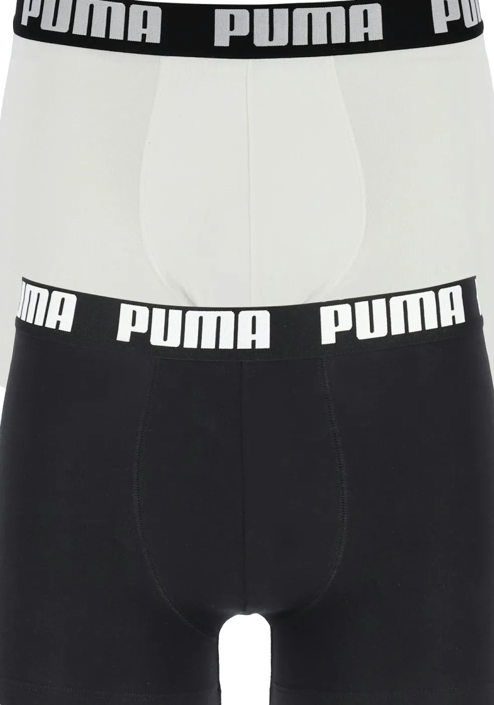 Puma Basic Boxer heren (2-pack), zwart en wit